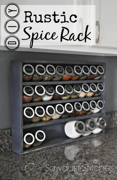 Rustic Spice Rack