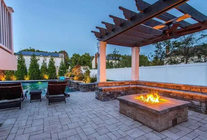 Pergola fire pit ideas