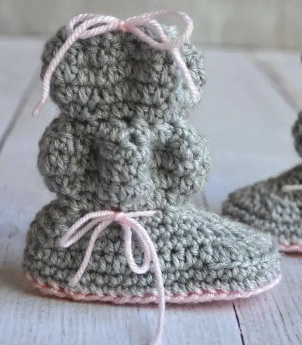 Crochet Baby Bubble Booties