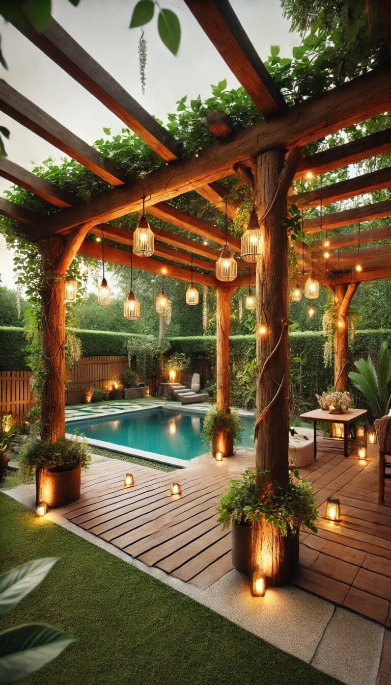 15+ Charming Pool Shade Ideas For A Cozy Retreat