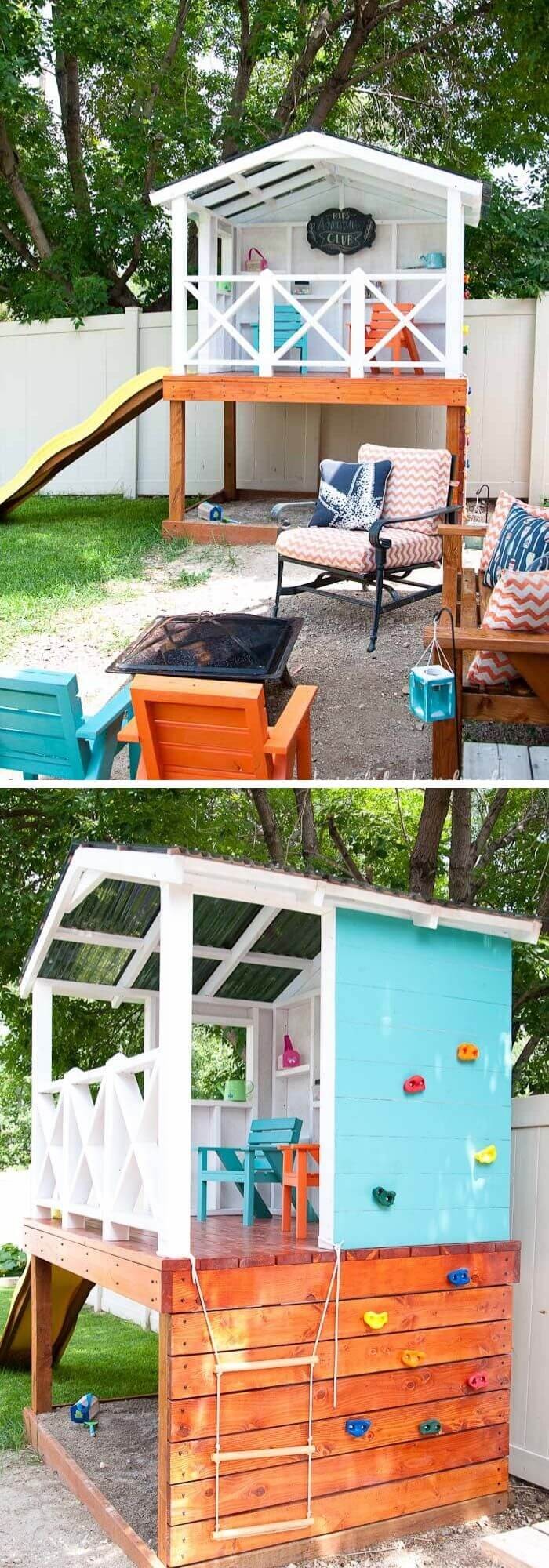 Backyard DIY Playhouse