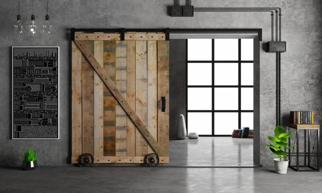 Sliding barn door