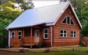 Log cabin exterior window trim