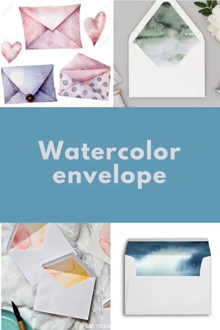 Watercolor envelope: