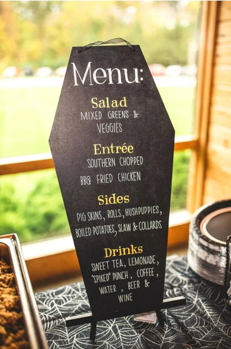 Even the menu can match the decoration