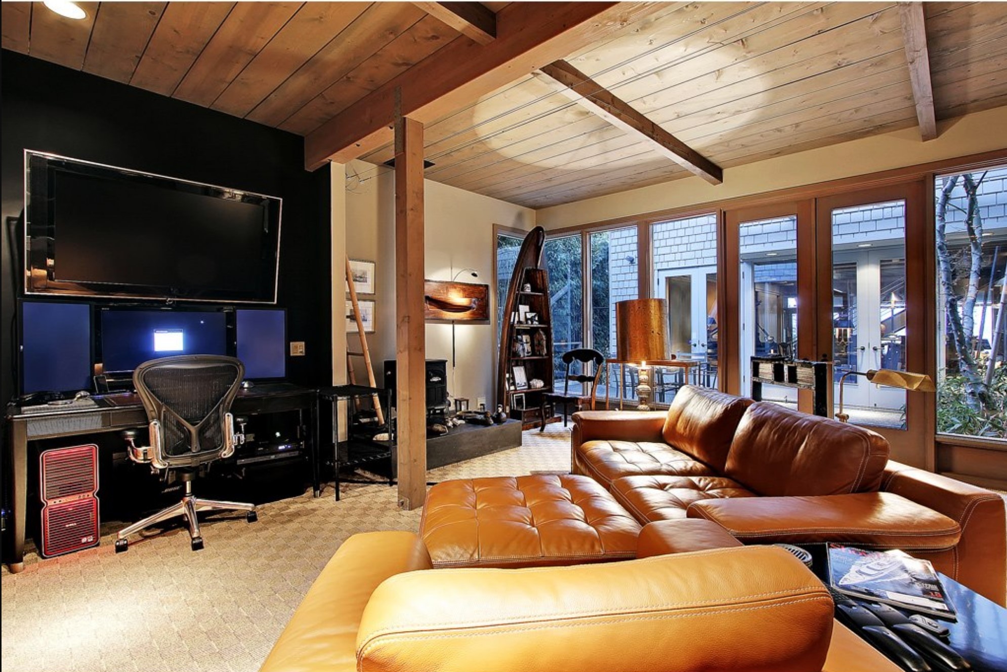 Comfortable man cave