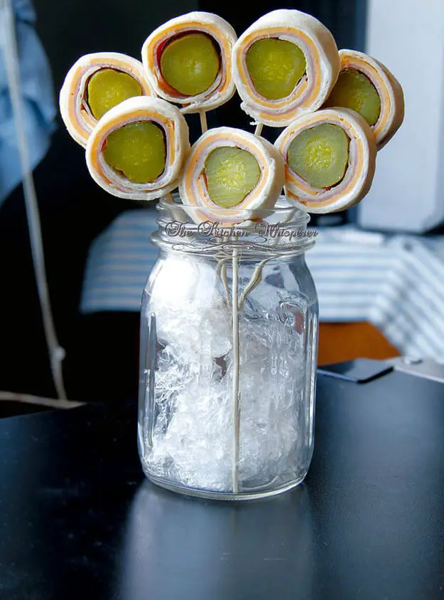 Pickle Pinwheel Pops