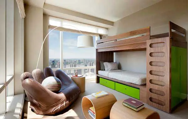 Living room bunk-in beds