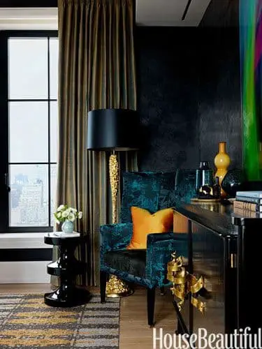 Rich jewel tones add opulence.