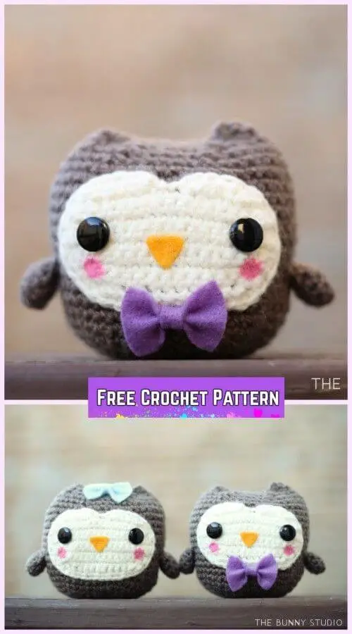 Bunny Studio’s amigurumi owl couple