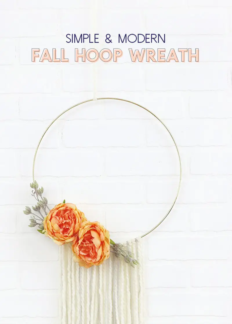 #8. Fall Hoop Wreath