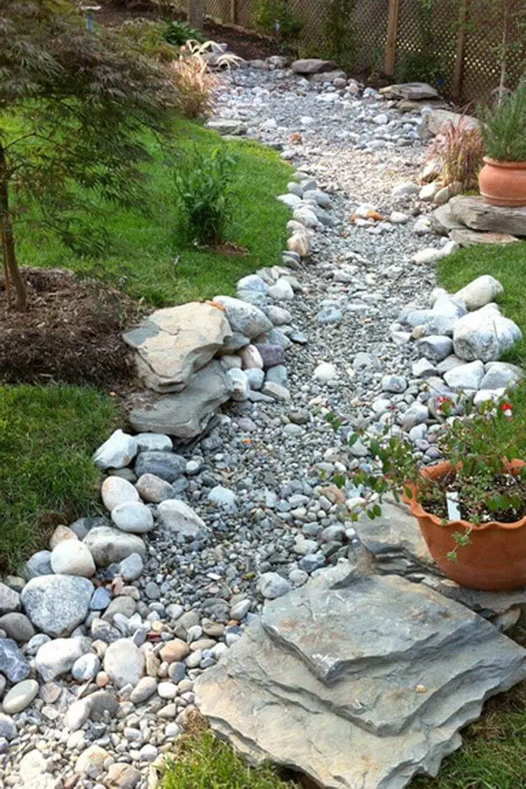 #7. Gorgeous Dry Creek Bed Ideas