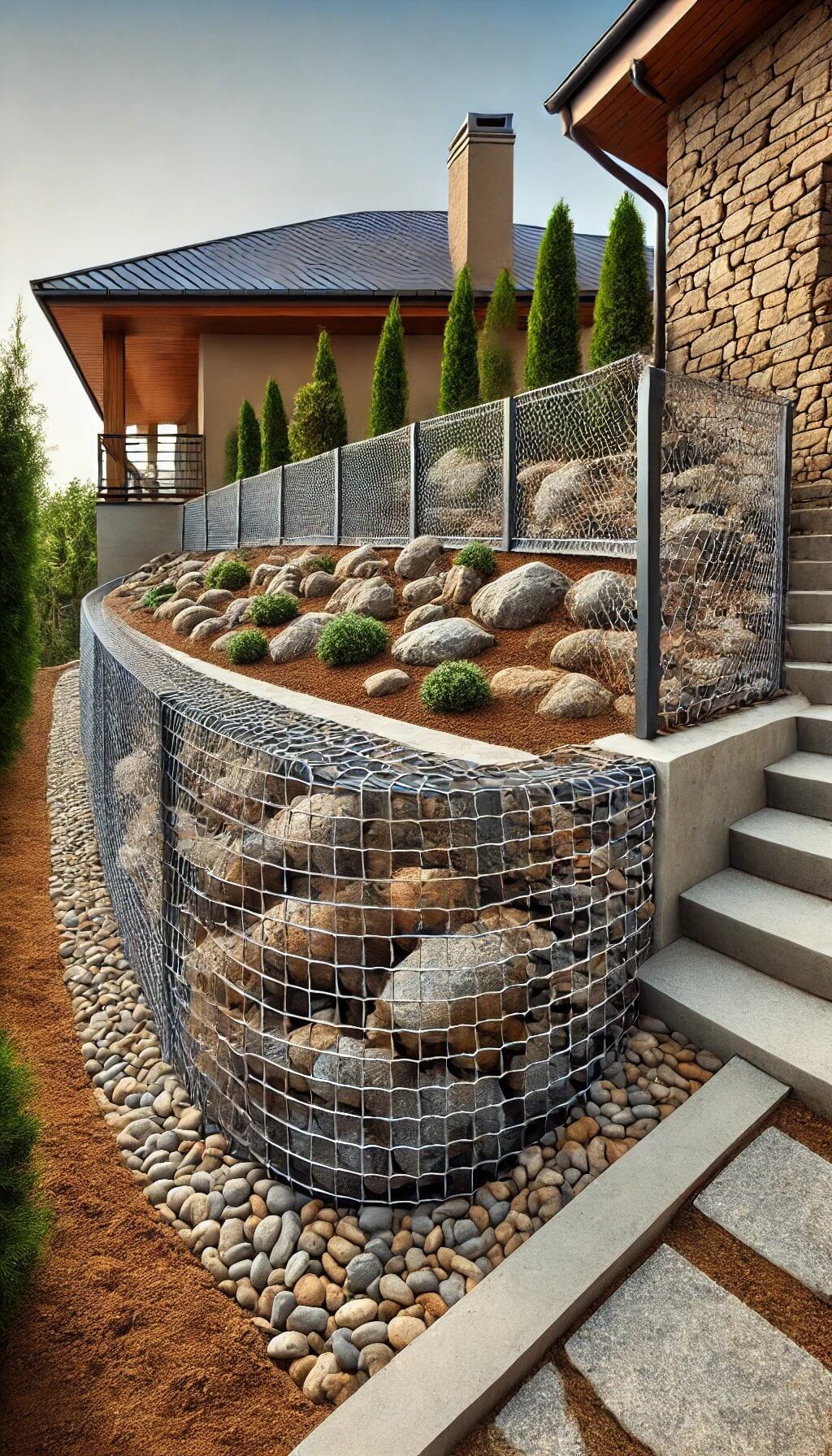 Gabion Retaining Wall Fence