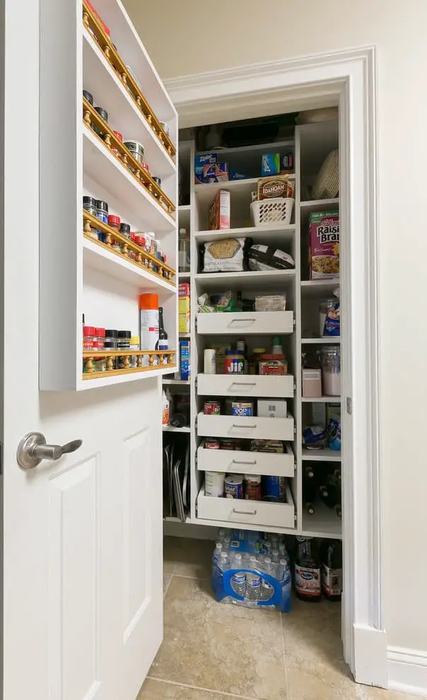 Kitchen pantry door storage ideas