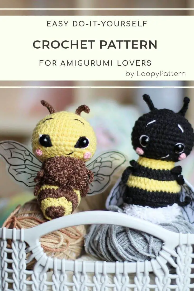 Amigurumi crochet wasp Free Pattern