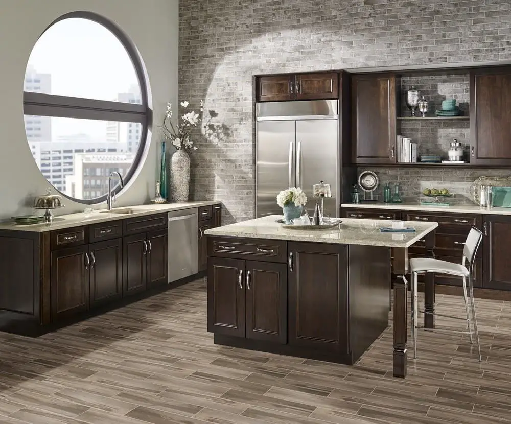 Ceramic tile kitchen floor