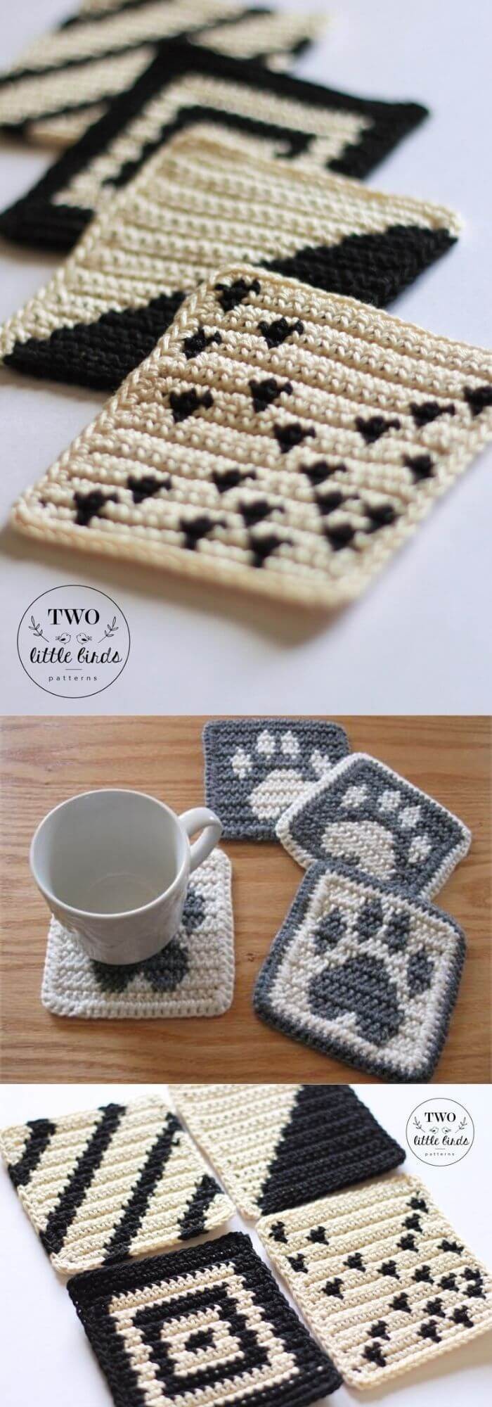 Tapestry Crochet Coaster