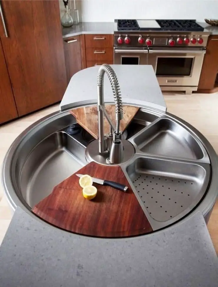 Circular Tiered Kitchen Sink