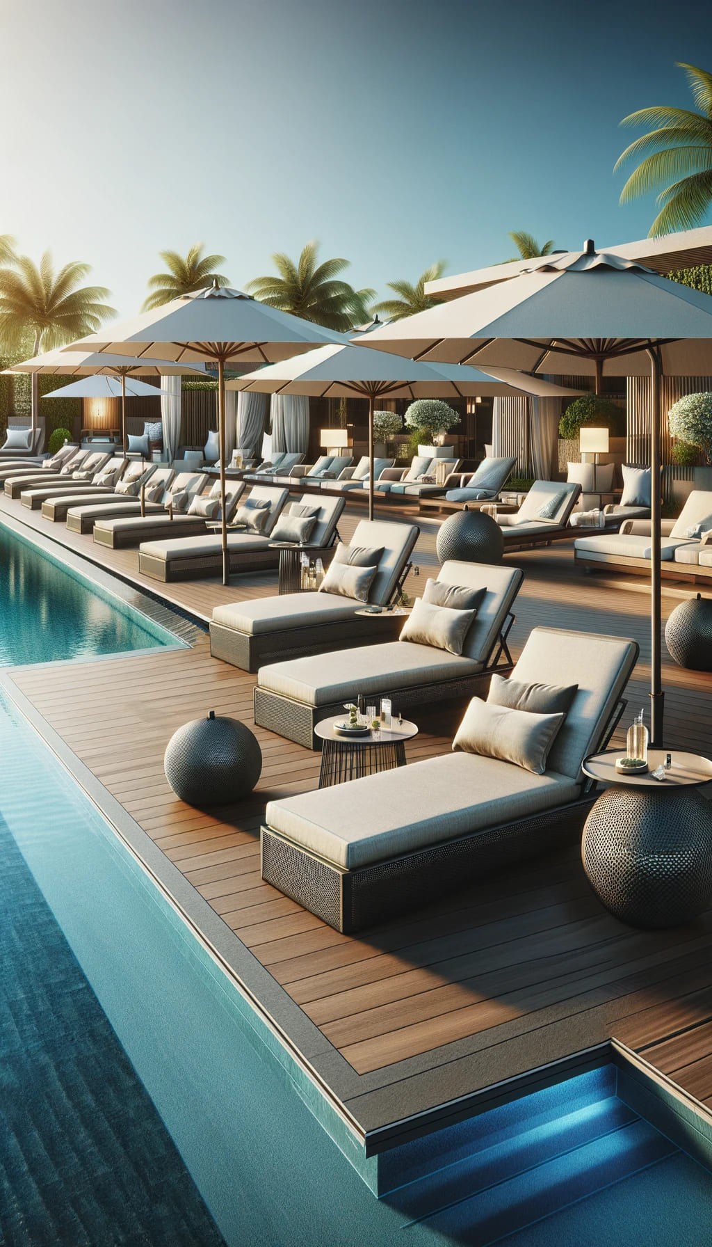 Pool Deck with Lounge Area