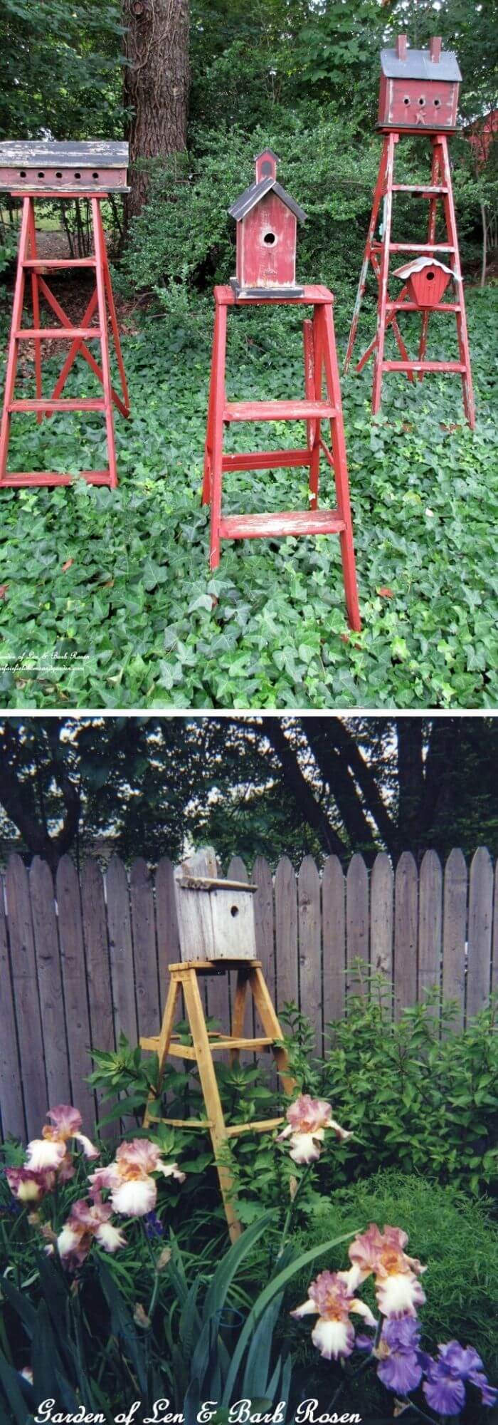 DIY Birdhouse Stands