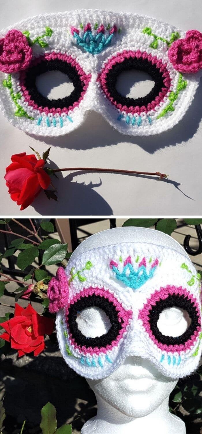 Catrina painted skull mask