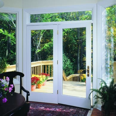 Center swing doors