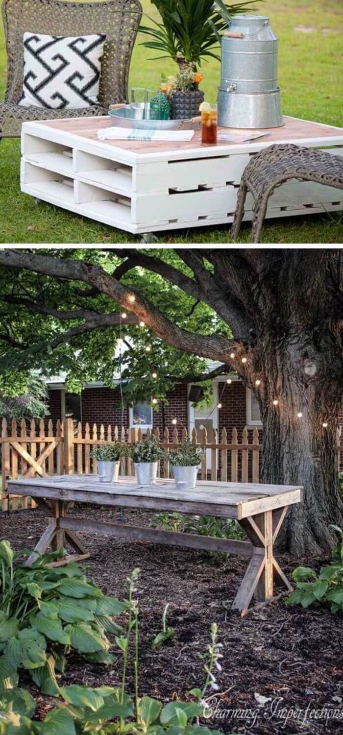 Backyard DIY Patio table