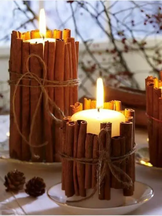 Cinnamon Stick Candles