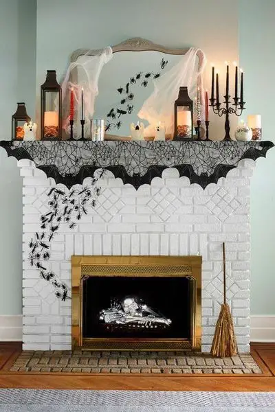 #5. Mantel and fireplace