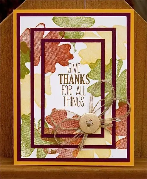 Give Thanks For All Things