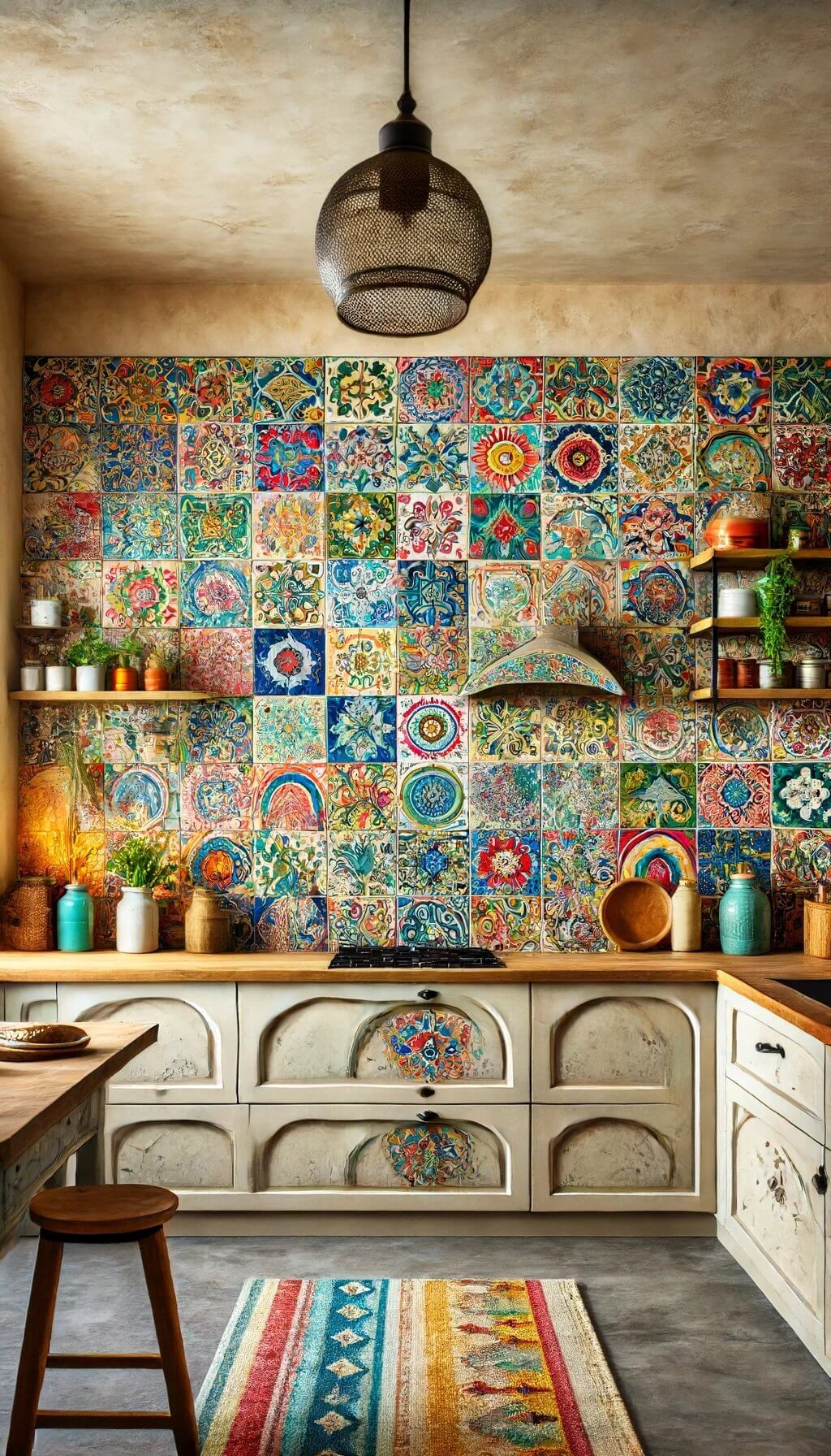 Boho-Inspired Backsplash