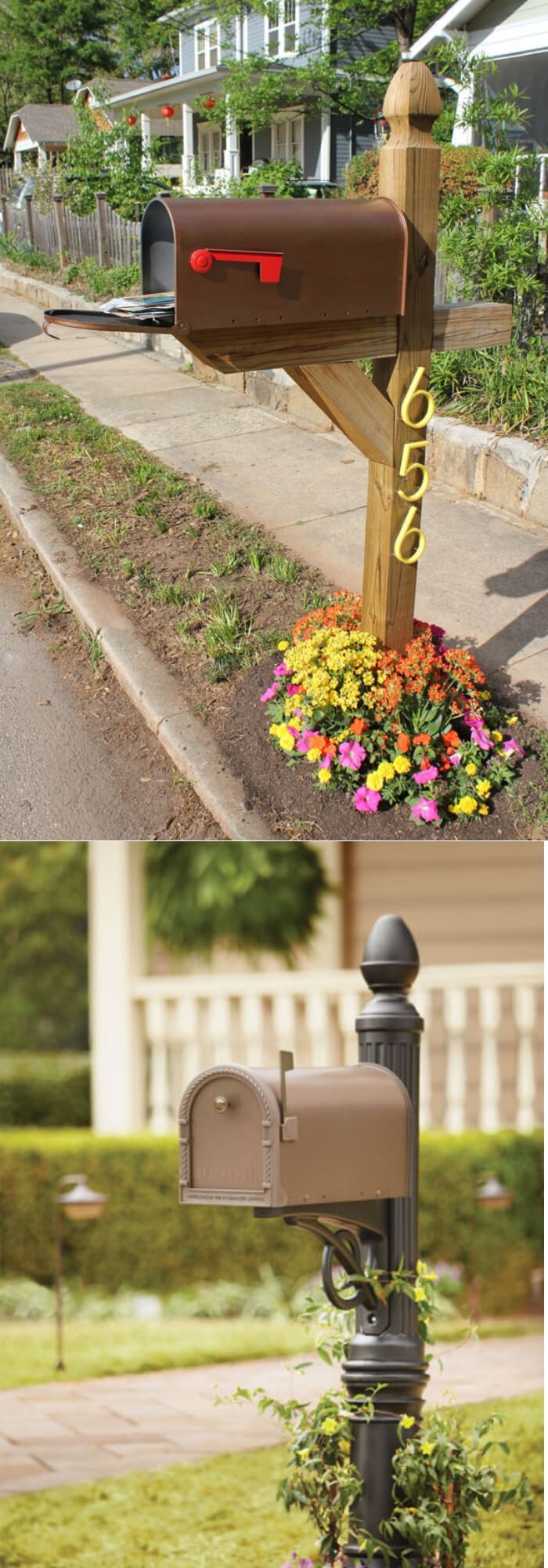 Informal mailbox garden