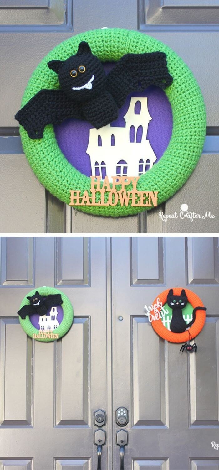 Crochet Halloween bat