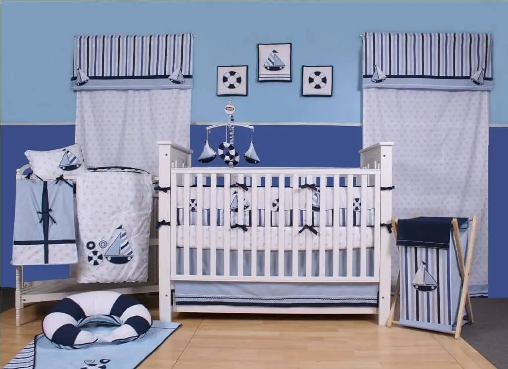 #3. Nautical Baby Room Wall Decor