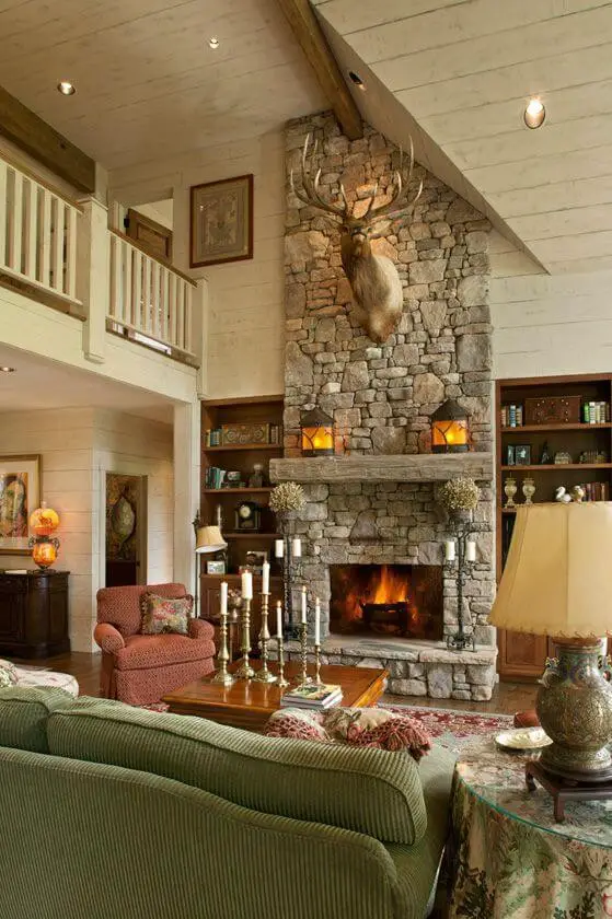 Rustic fireplace designs