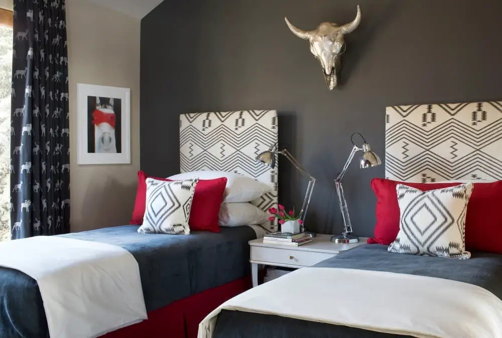 Painted bedroom accent wall ideas.