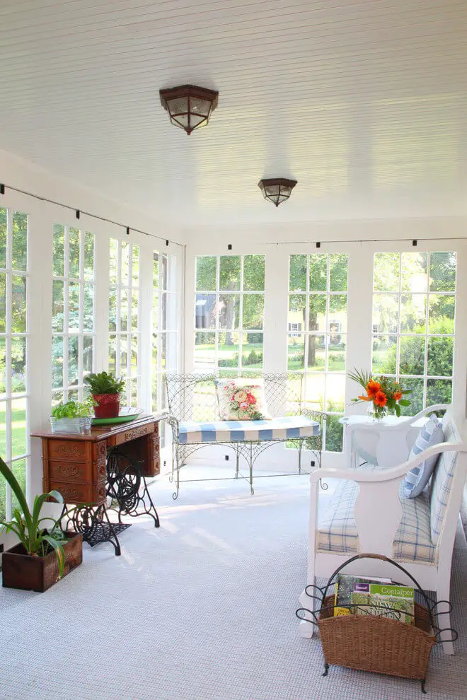 Sunroom lighting ideas