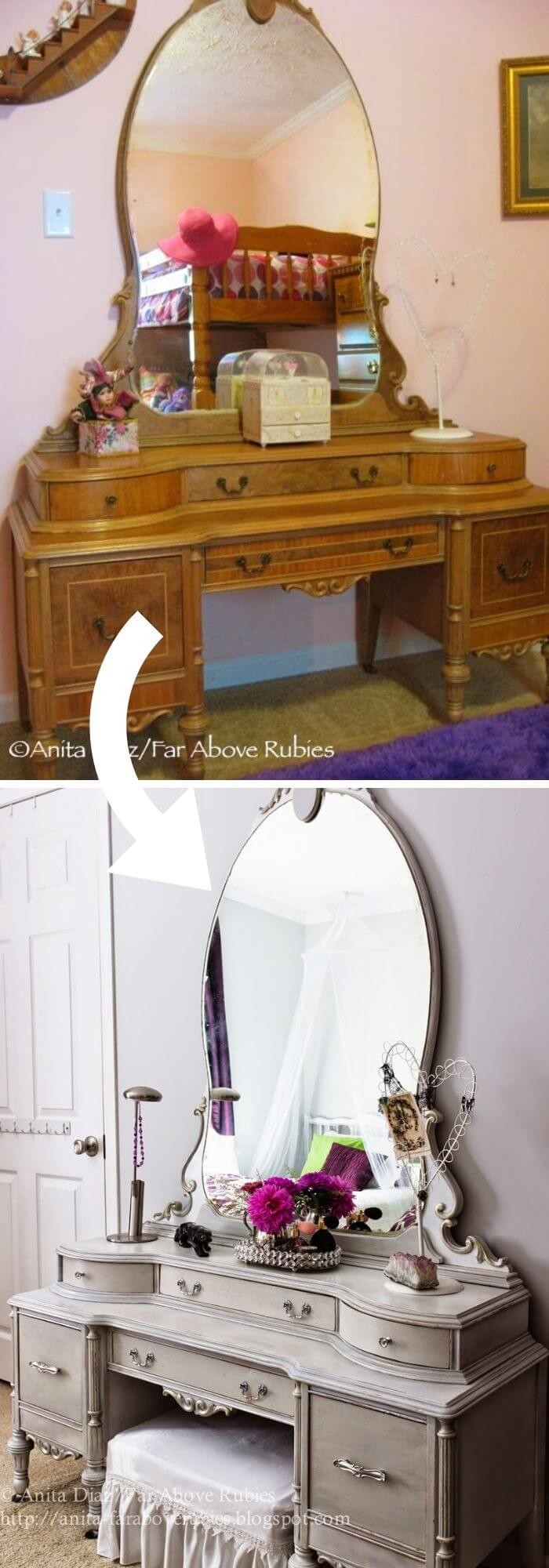 Makeup vanity makeover