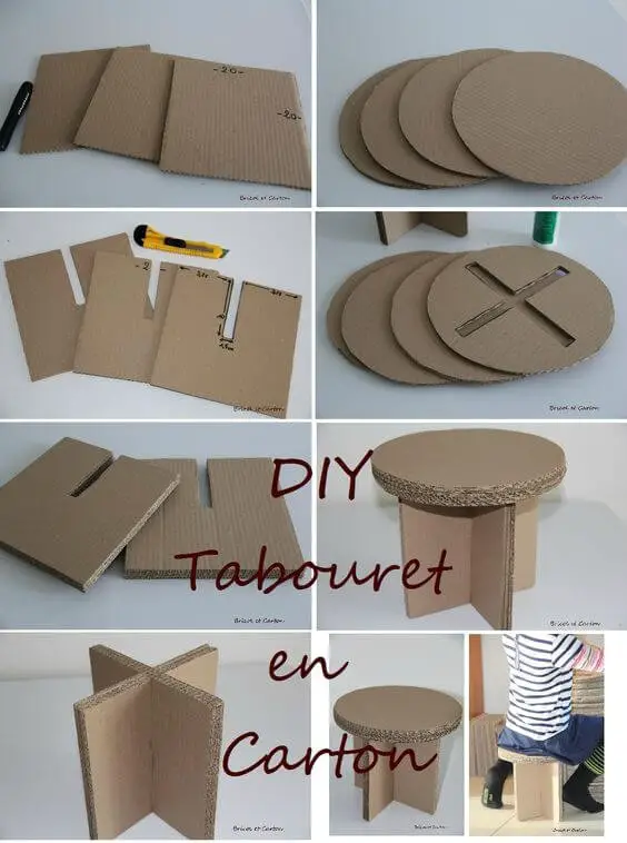 The little cardboard table