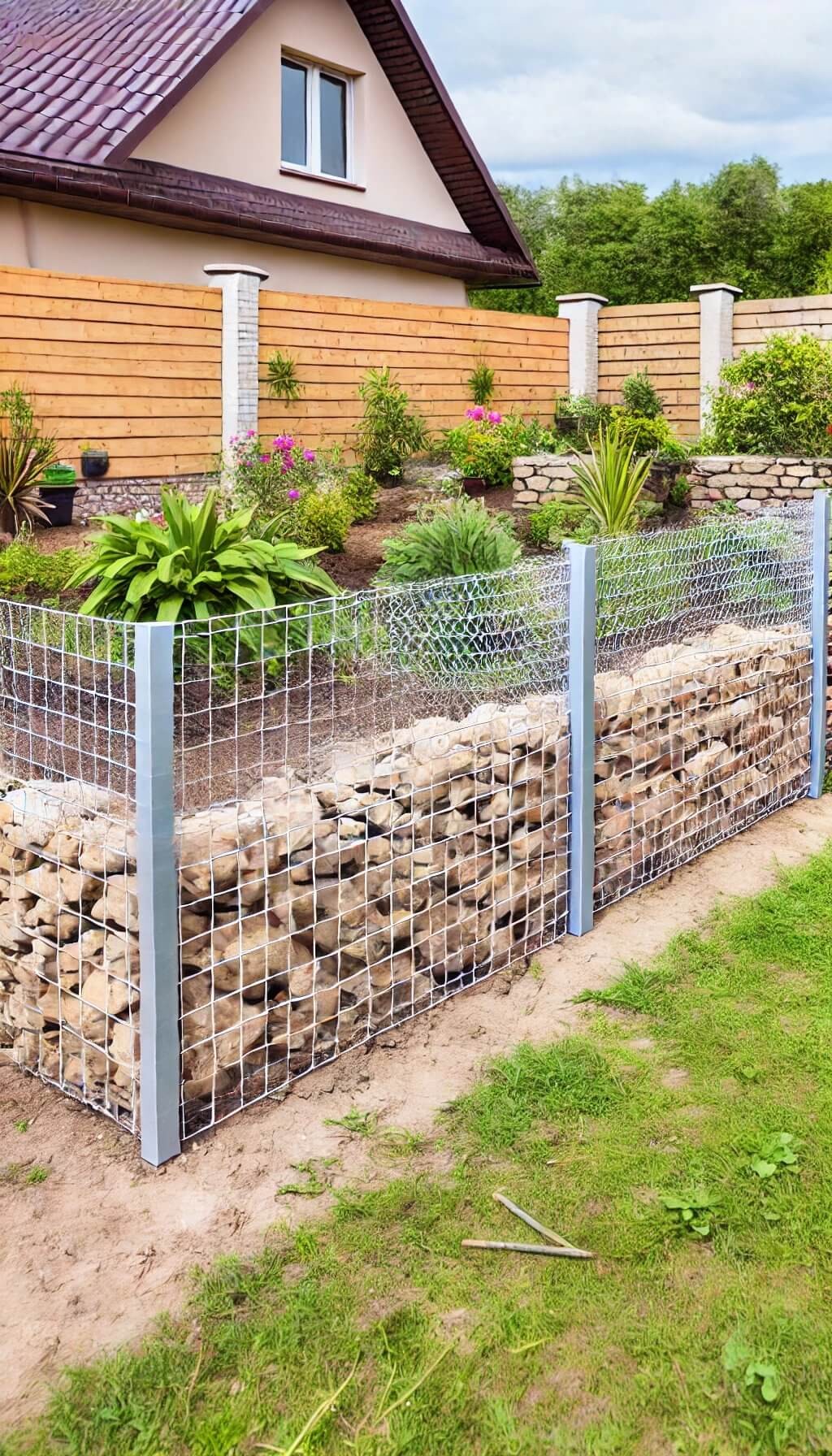 Modular Gabion Fence Panels