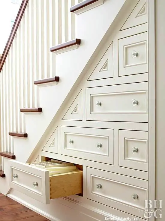 Stair drawers