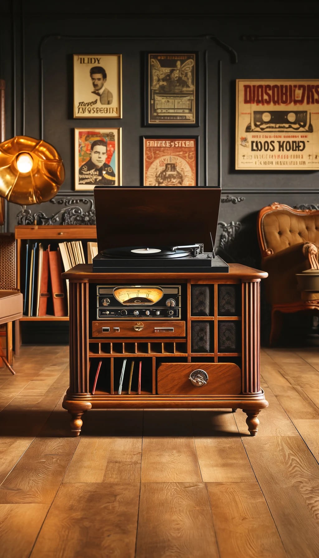 Vintage Record Cabinets