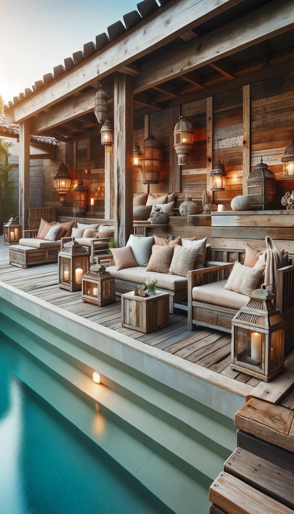 Rustic Pool Deck