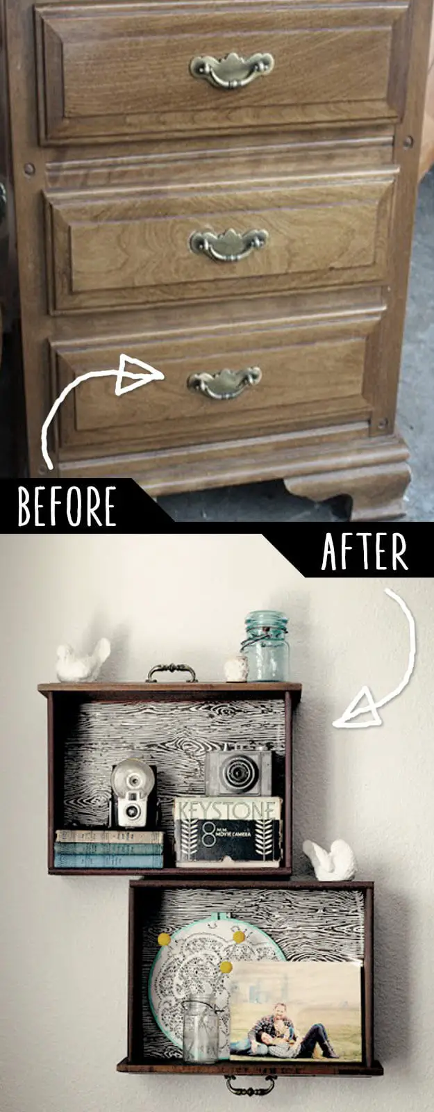 DIY Drawer Shelves