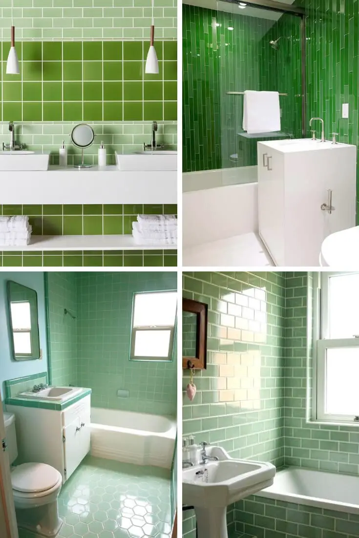 Green Bathroom Tile Ideas