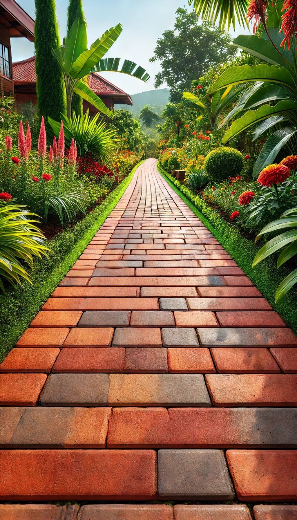 Brick Edging for Pathways