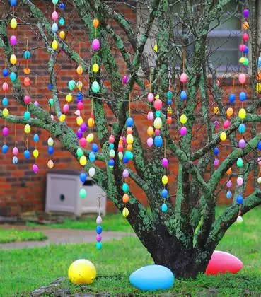 Easter Eggs on a Tree