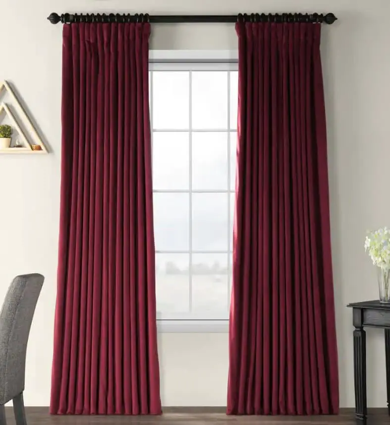 Maroon Curtains