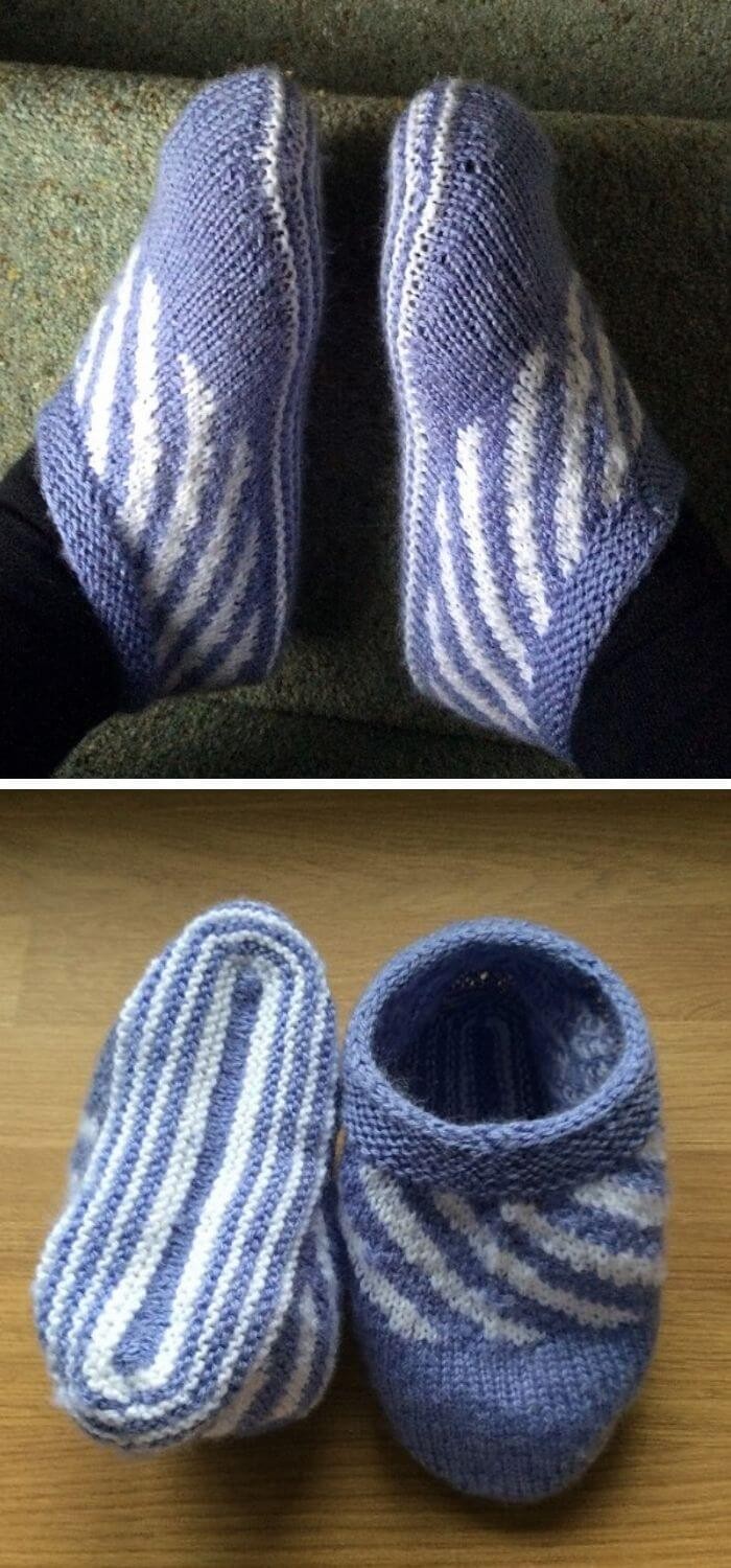 Swirly slippers