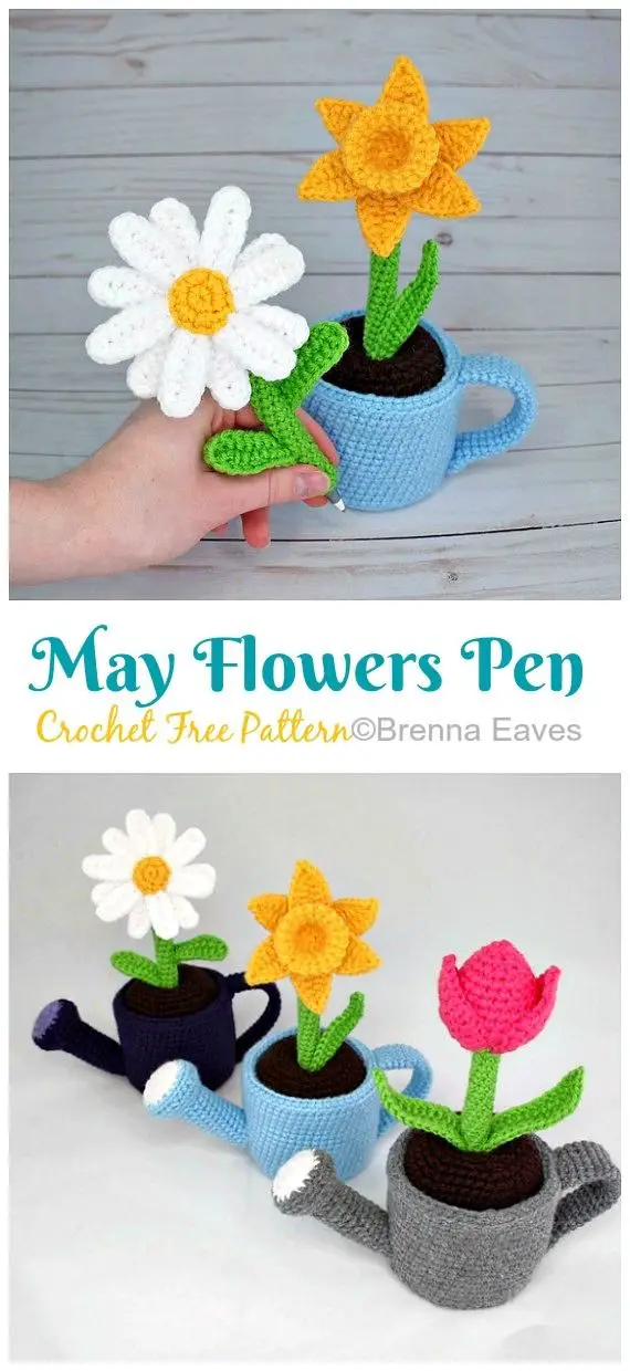 Amigurumi May Flowers Pen Crochet